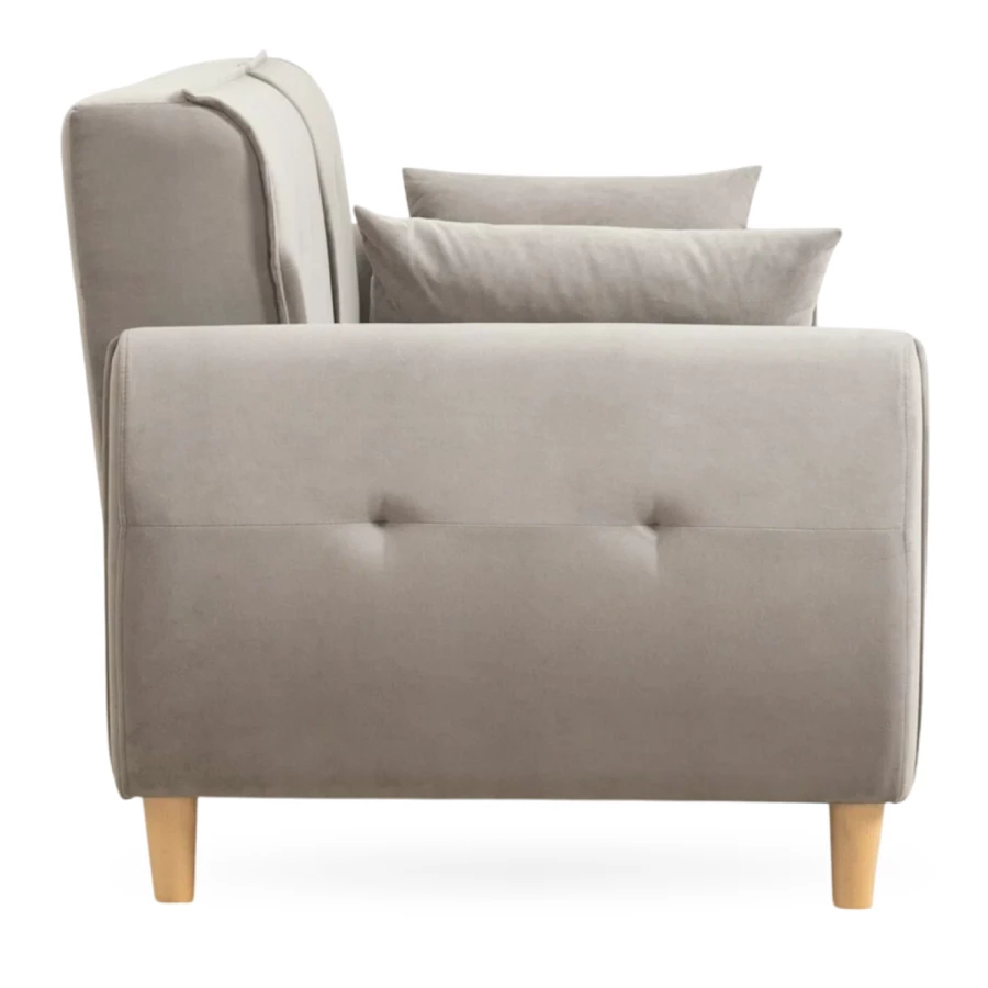 Диван - кровать раскладной Тога, бежевый, 170х92х82 см (изображение №3)