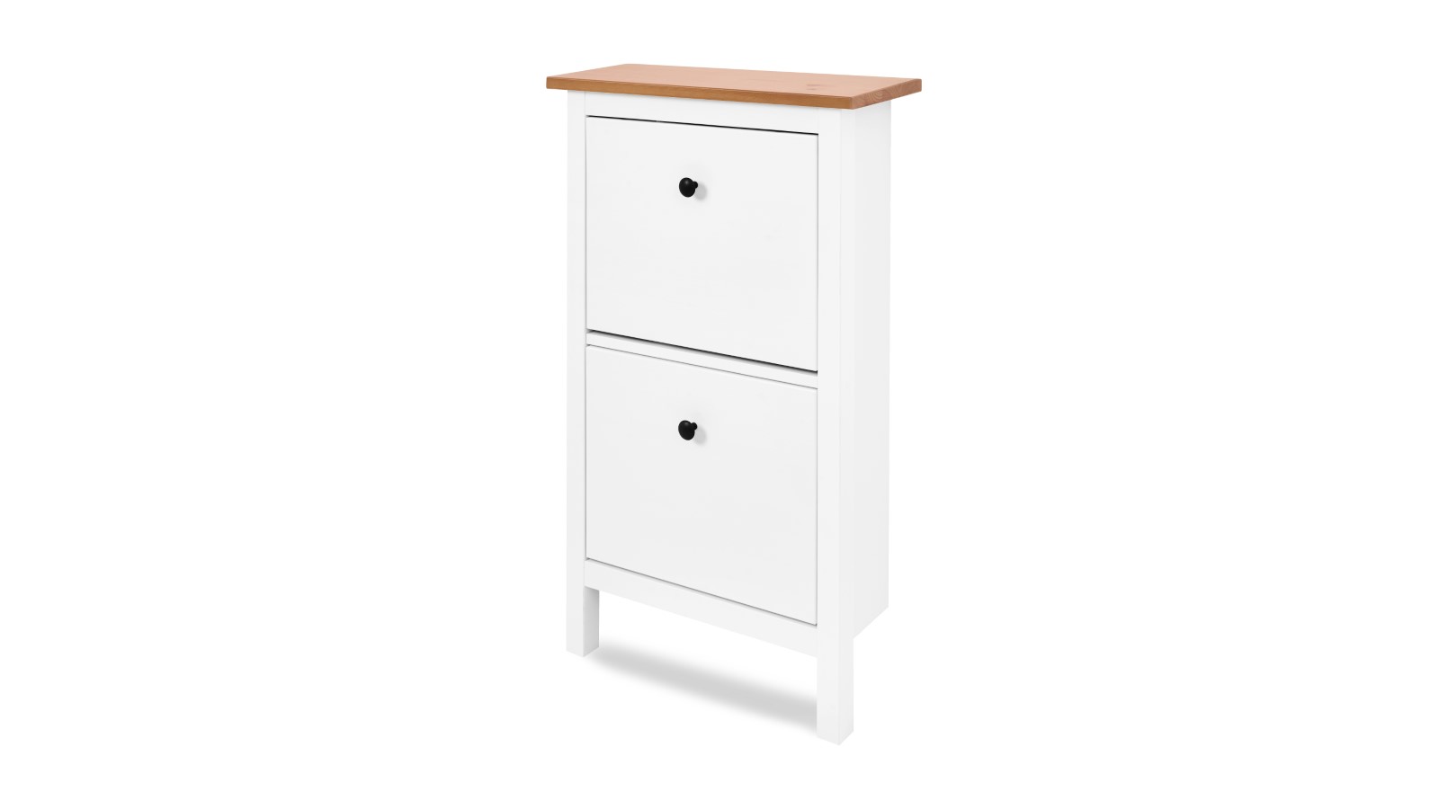 Обувница - аналог IKEA HEMNES / ХЕМНЭС/ ХЕМНЕС / КЫМОР / ИКЕА 59х101x22 см, белый/светло-коричневый