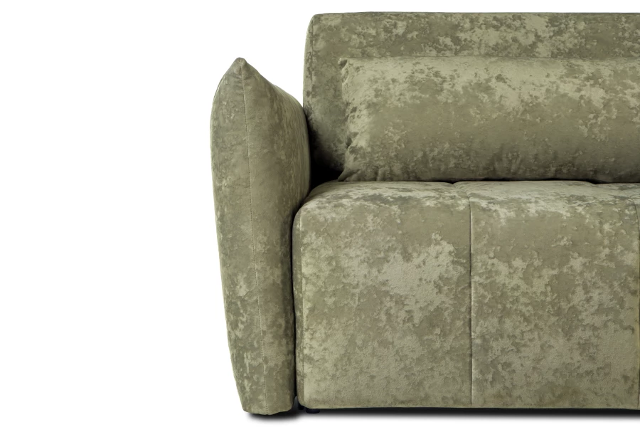 Диван-кровать Таип 2, велюровый, раскладной, болотный велюр, 235х128х86 см (изображение №3)