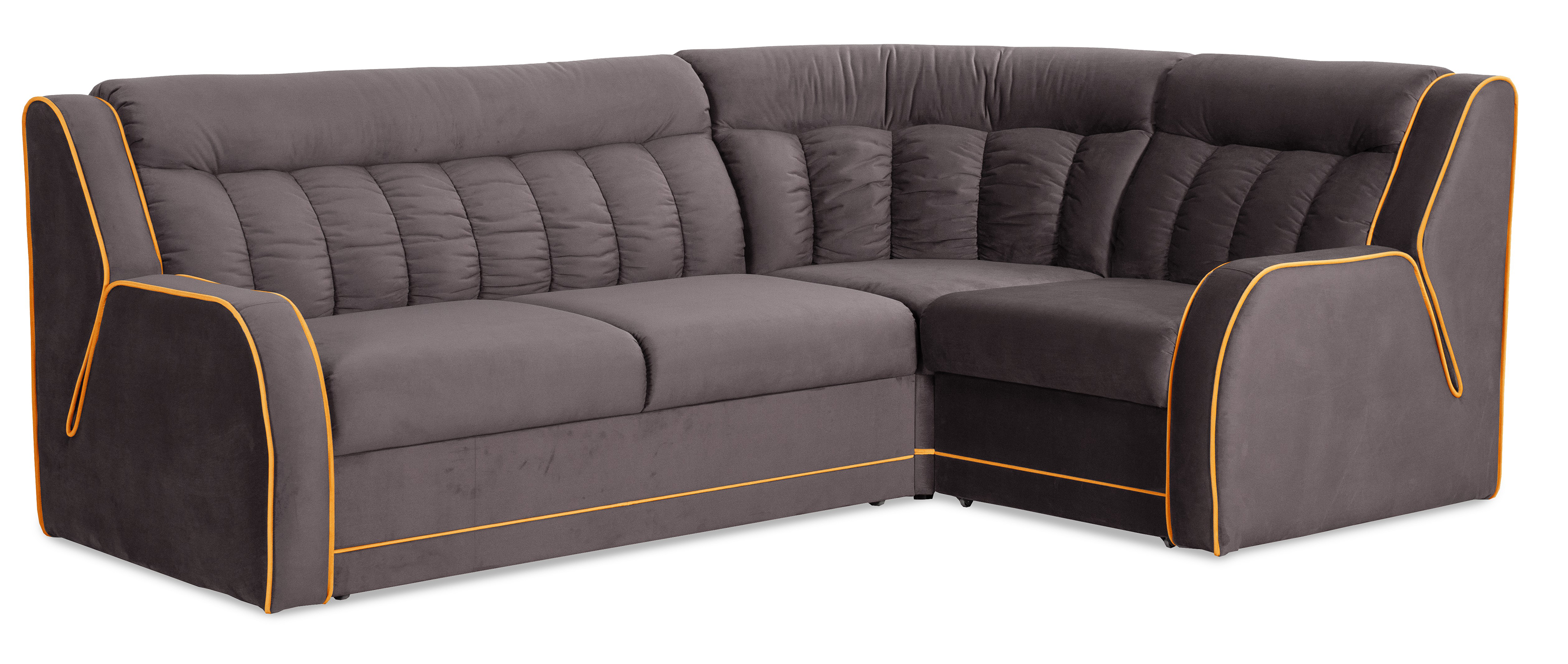 Угловой диван-кровать Блистер 2, песочно-серый, 259х183х97 см