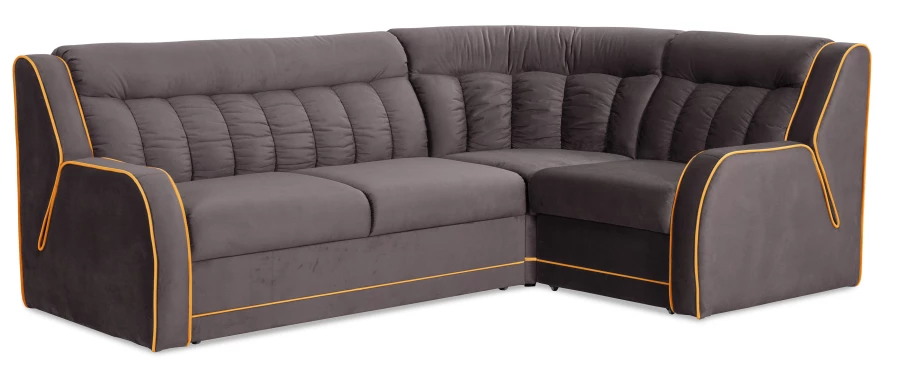 Угловой диван-кровать Блистер 2, песочно-серый, 259х183х97 см (изображение №1)