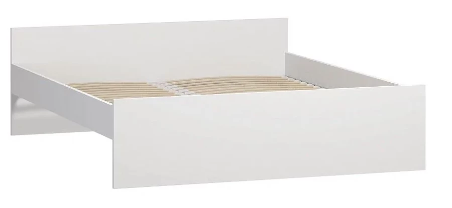 Кровать двойная ОРИОН - аналог IKEA BRIMNES 180х200 см, белая (изображение №1)