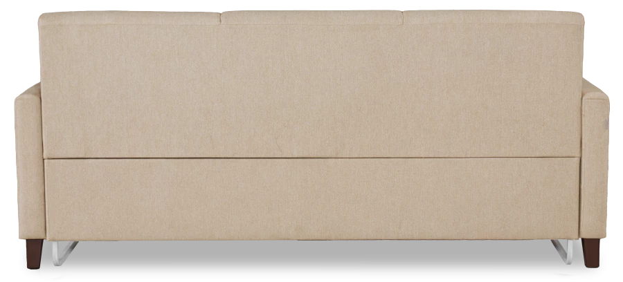 Прямой диван-кровать Марсель, велюровый, светло-песочный, 223х90х99 см (изображение №7)