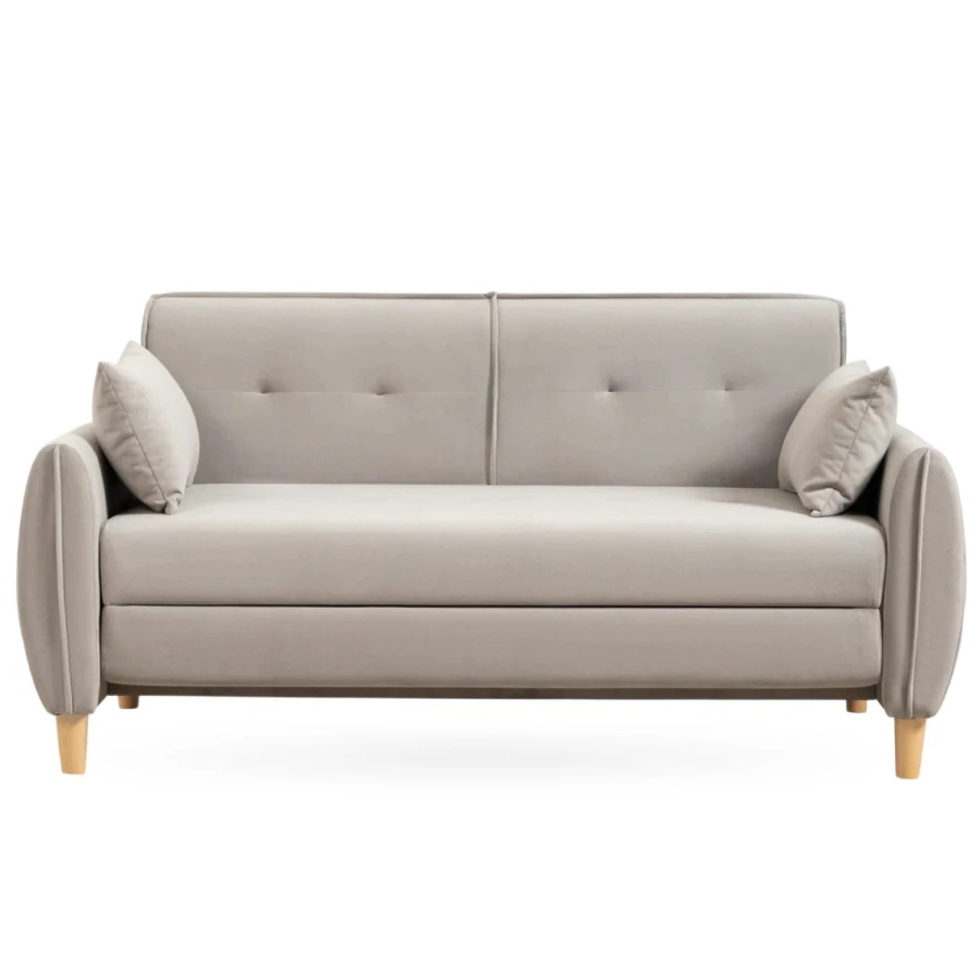 Диван - кровать раскладной Тога, бежевый, 170х92х82 см (изображение №2)