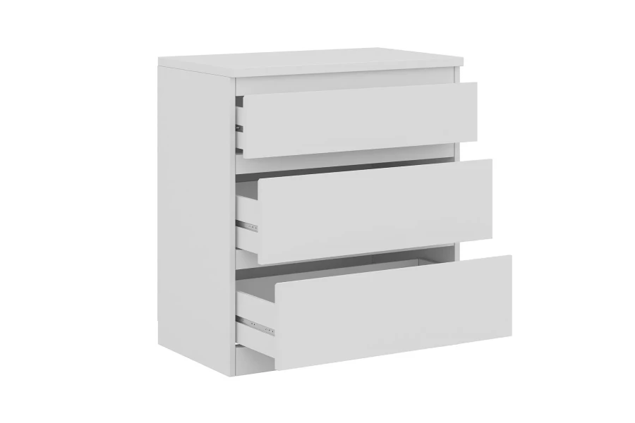 Комод 3 ящика Кастор - аналог IKEA KULLEN,65х39,6х71,6 ,белый (изображение №2)