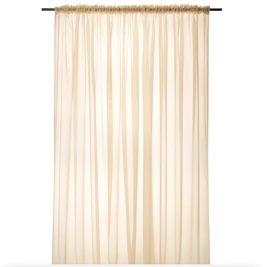 Гардина - аналог IKEA REVLUMMER, 260х145 см, бежевый ИКЕА (изображение №5)