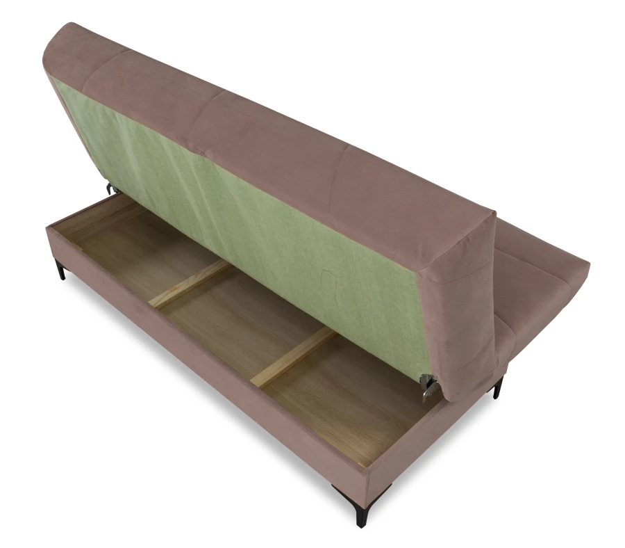 Диван-кровать Ривьера, кофейно-песочно-серый, 192х95х105 см (изображение №6)