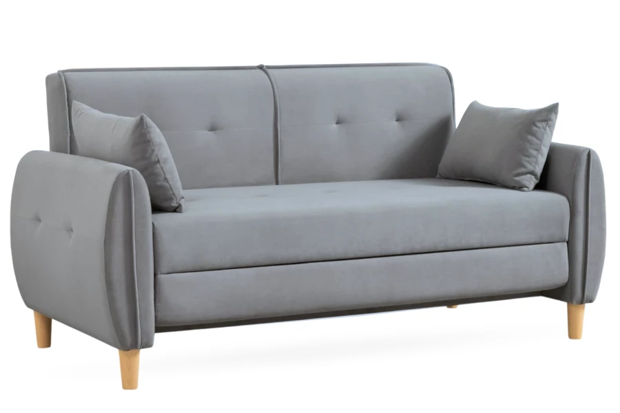 Диван - кровать раскладной Тога, серый, 170х92х82 см (изображение №1)