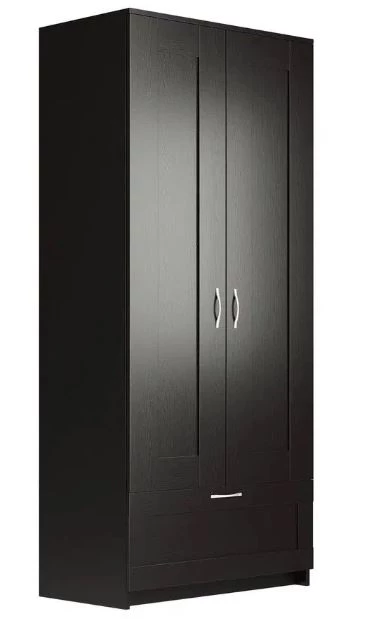 Шкаф комбинированный 2 двери и 1 ящик СИРИУС - аналог IKEA BRIMNES, Дуб Венге (изображение №1)