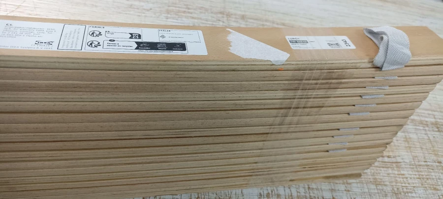 Реечное дно кровати - LURÖY / LURоY IKEA/ ЛУРОЙ ИКЕА, 70x200   см, под беленый дуб. Товар уцененный (изображение №4)