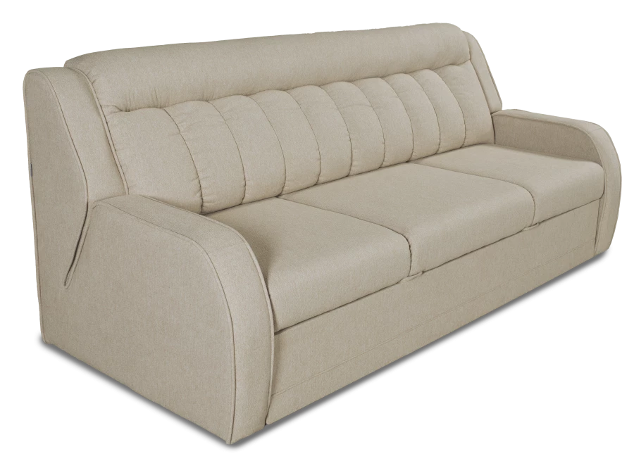 Прямой диван-кровать Блистер, раскладной,  светло-песочный, 231х96х96 см (изображение №6)