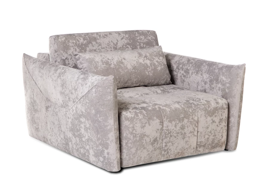 Кресло Таип 2, серо-песочный велюр, 138х128х86 см (изображение №5)