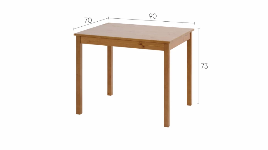 Стол обеденный  -  аналог IKEA/SANDSBERG/САНДСБЕРГ /ШОНДИ/ ИКЕА, 90x70см, коричневый (изображение №4)