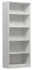 Стеллаж 5 полок СИРИУС - аналог IKEA BRIMNES, 78х190 см, белый