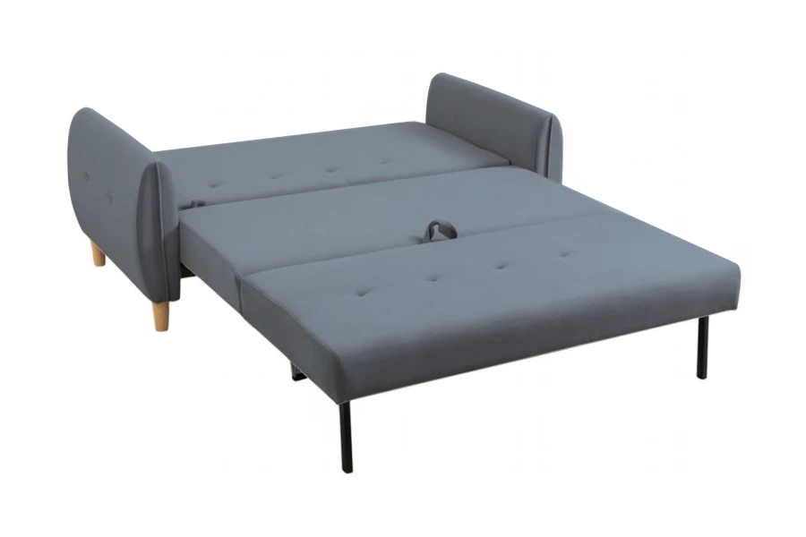 Диван - кровать раскладной Тога, серый велюр, 170х92х82 см (изображение №3)