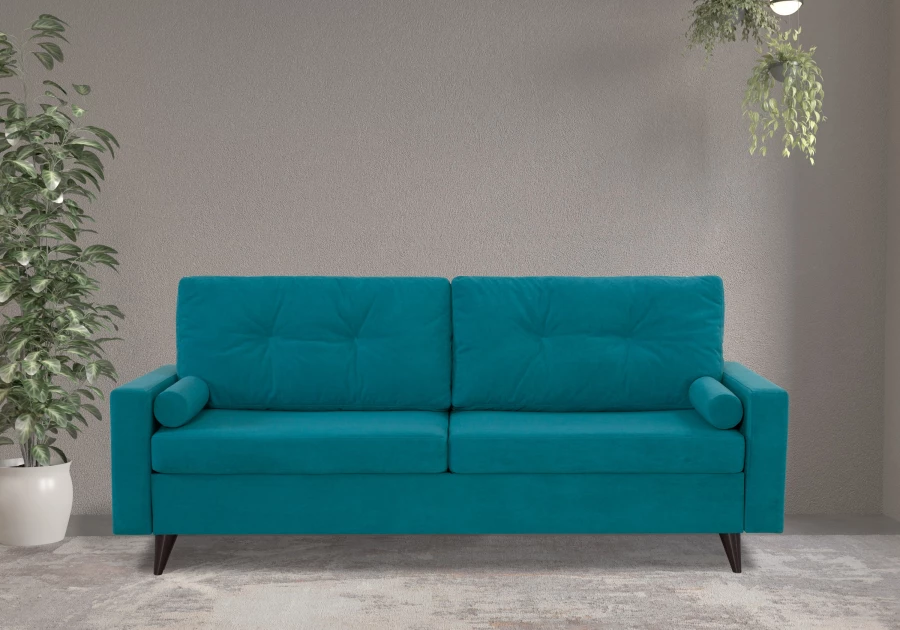 Диван-кровать Фидель, темно-голубой, 231х103х98 см (изображение №10)