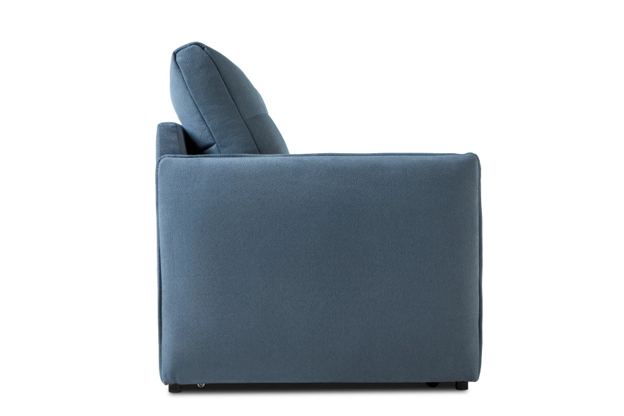 Диван-кровать Панда, велюровый, раскладной, синий, 145х101х100 см (изображение №6)