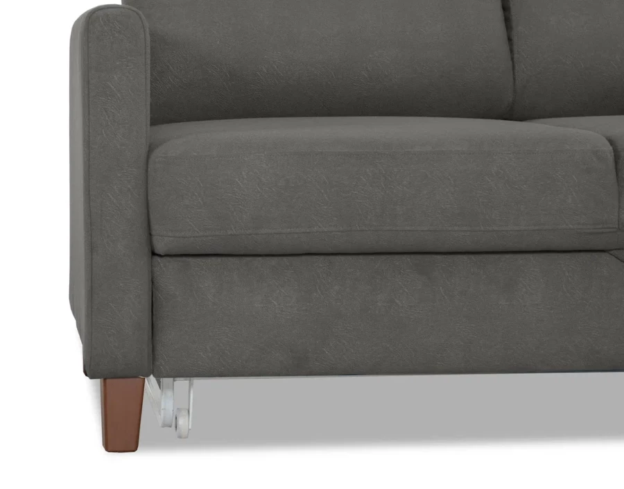 Диван-кровать, Марсель со спальным местом,серый 228х160х97 см (изображение №4)