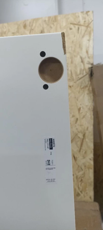 Дверца - IKEA BODBYN, 80х60 см, кремовый, БУДБИН ИКЕА. Товар уцененный (изображение №8)