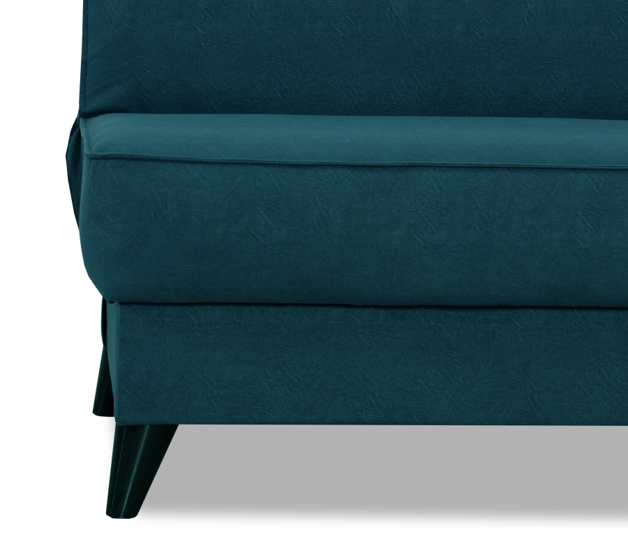 Прямой диван Наварра 2, синий с мелкими разводами 187х87х90 см (изображение №3)