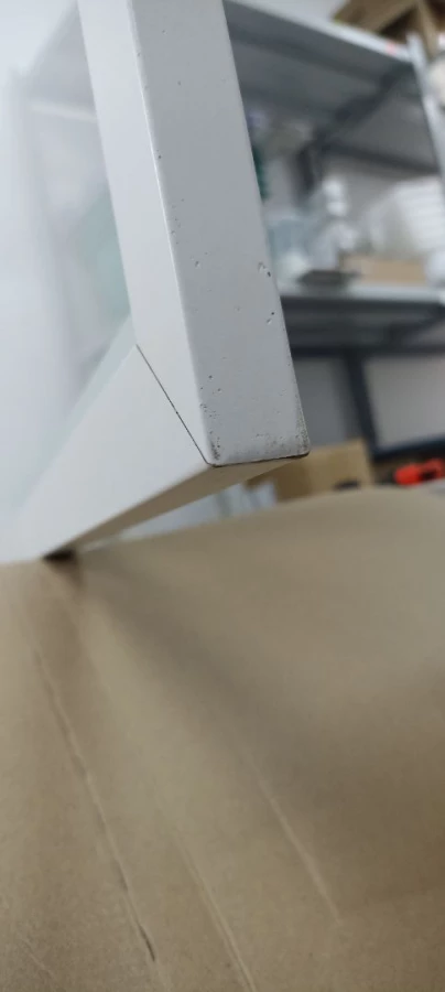 Стеклянная полка - IKEA KOMPLEMENT/КОМПЛИМЕНТ ИКЕА 100х58 см,  белый. Товар уцененный (изображение №5)