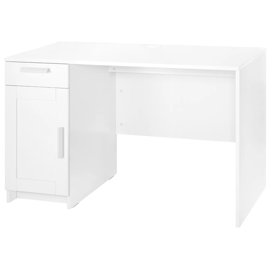 Письменный стол - IKEA BRIMNES / БРИМНЕС ИКЕА,  120х65 см,   белый (изображение №1)