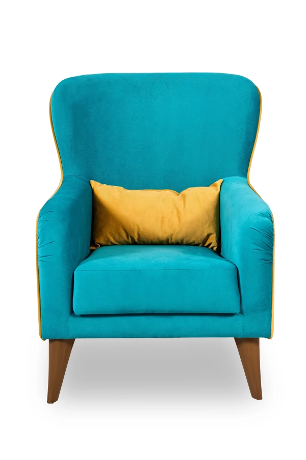 Кресло мягкое Вояж 7, анатомическое, бирюзовый, 72х94х94 см (изображение №2)