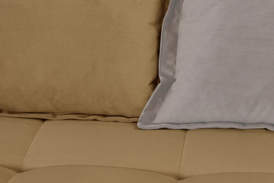 Прямой диван-кровать Аккорд, велюровый, раскладной, какао, 192х100х95 см (изображение №9)