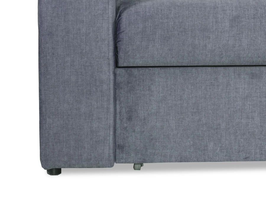 Угловой диван-кровать Сенатор, серый, 260х187х92 см (изображение №4)