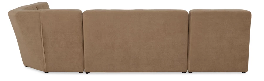 Угловой диван-кровать Палладиум 2, модульный, какао, 325х185х88 см (изображение №10)