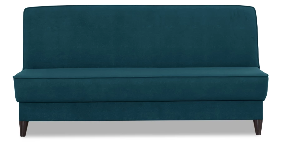 Прямой диван Наварра 2, синий с мелкими разводами 187х87х90 см (изображение №1)