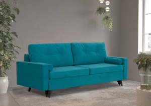 Второе фото. Диван-кровать Фидель, темно-голубой, 231х103х98 см