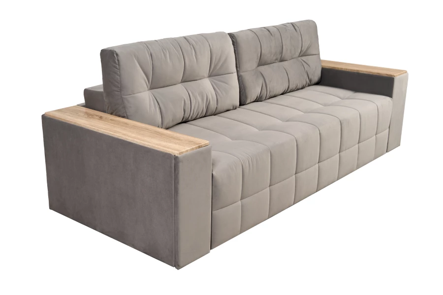 Диван-кровать Элегант 2022, серый 253х106х99 см (изображение №13)