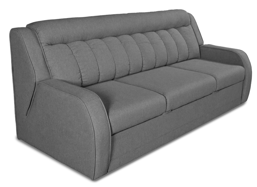 Прямой диван-кровать Блистер, раскладной, серый 231х96х96 см (изображение №2)