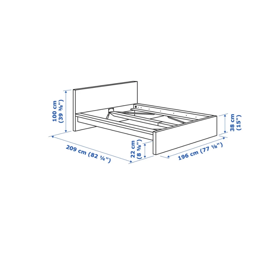 MALM МАЛЬМ Каркас кровати ИКЕА (изображение №2)