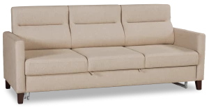 Прямой диван-кровать Марсель, велюровый, светло-песочный, 223х90х99 см