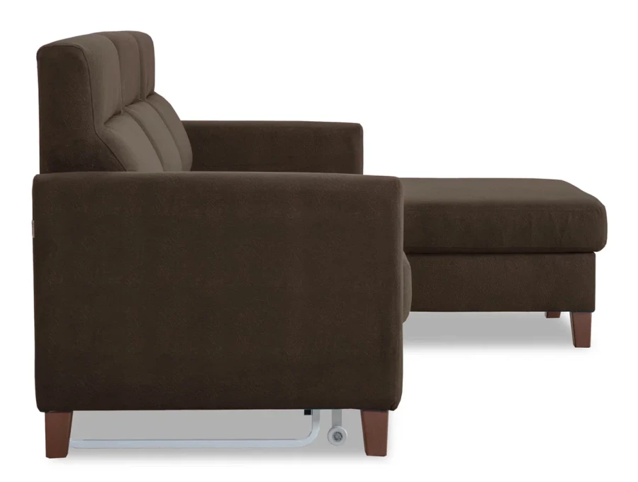 Диван-кровать Марсель со спальным местом, коричневый  228х160х97 см (изображение №3)