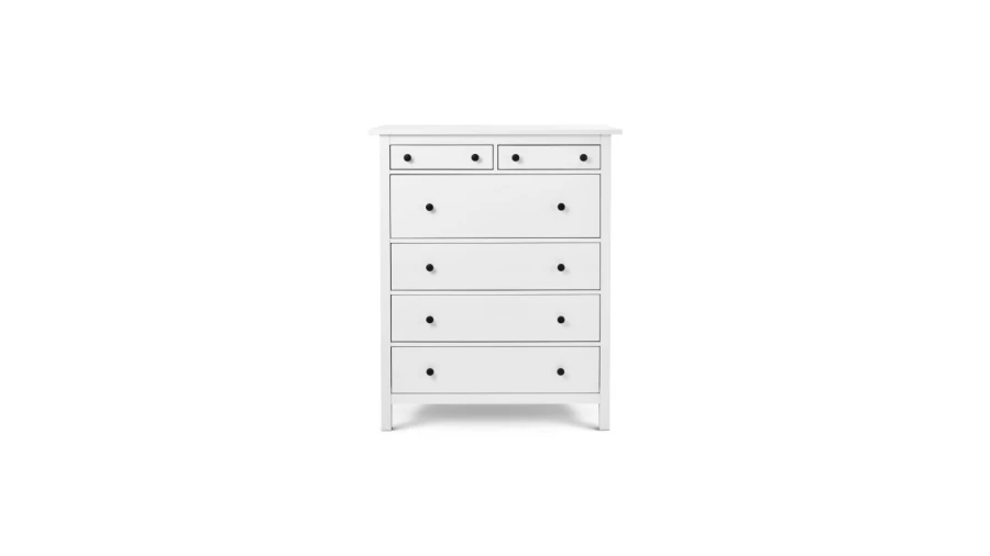 Комод с 6 ящиками - аналог IKEA HEMNES / ХЕМНЭС/ ХЕМНЕС / КЫМОР / ИКЕА 108х131х50 см, белый (изображение №2)