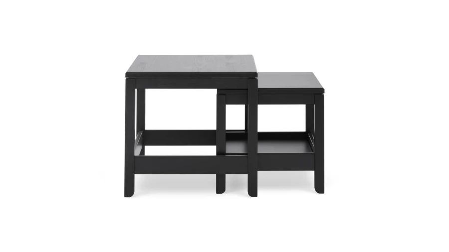 Комплект столов - аналог ИКЕА HEMNES / ХЕМНЭС/ ХЕМНЕС / КОДЗУВ / IKEA , 2 шт, черный (изображение №2)