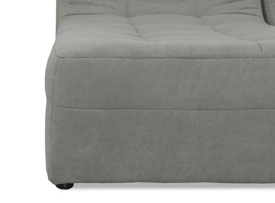 Угловой диван-кровать Палладиум 2, модульный, серый, 325х185х88 см (изображение №5)