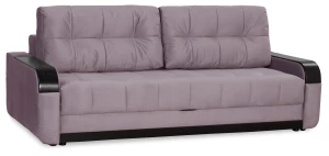 Диван-кровать Татьяна 5 БД Optima велюровый, с ящиком для белья, механизм Еврокнижка, какао велюр, 234х117х100см