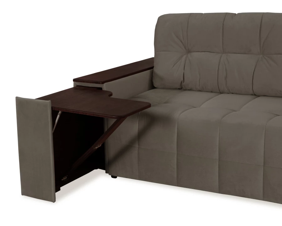 Диван-кровать Элегант, песочно-серый, 253х106х99 см (изображение №6)