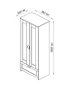 Шкаф комбинированный 2 двери и 1 ящик СИРИУС - аналог IKEA BRIMNES, белый (изображение №3)