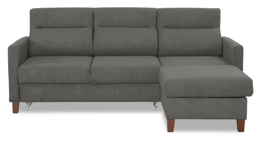 Диван-кровать, Марсель со спальным местом,серый 228х160х97 см (изображение №1)