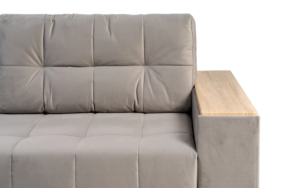 Диван-кровать Элегант 2022, серый 253х106х99 см (изображение №3)