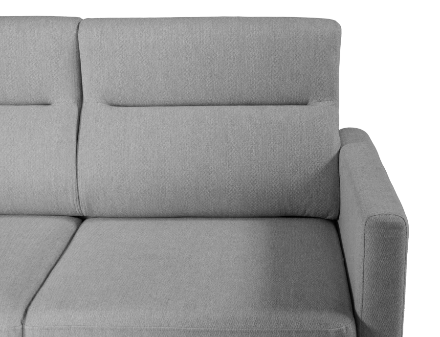 Диван-кровать Марсель велюровый, серый,  223х90х99 см (изображение №8)