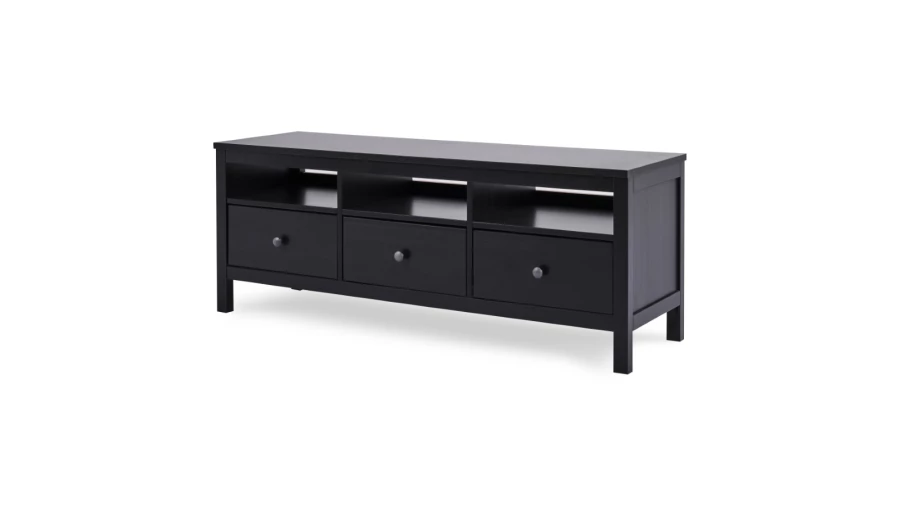 Тумба под ТВ - аналог IKEA HEMNES / ХЕМНЭС/ ХЕМНЕС / КЫМОР / ИКЕА 148х57х47 см, черный (изображение №1)