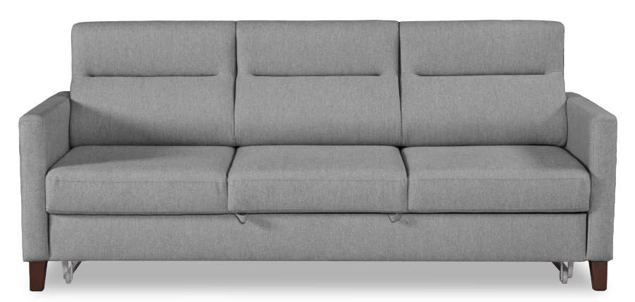 Диван-кровать Марсель велюровый, серый,  223х90х99 см (изображение №4)