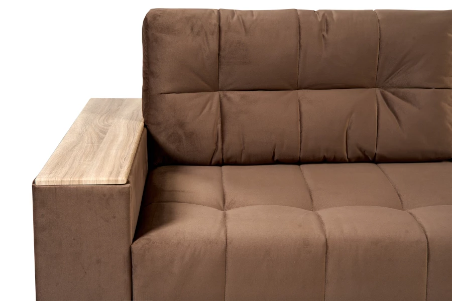 Диван-кровать Элегант 2022 ,коричневый 253х106х99 см (изображение №9)