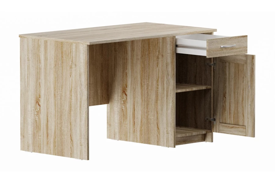 Письменный стол с тумбой Кастор - аналог IKEA KULLEN,115х65х75,сонома (изображение №2)